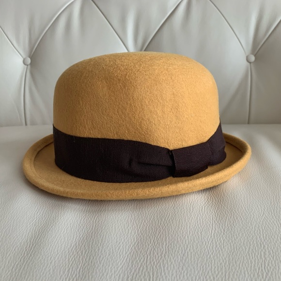 Italian-made Wool Felt Round Bowler Hat - Picture 4 of 8